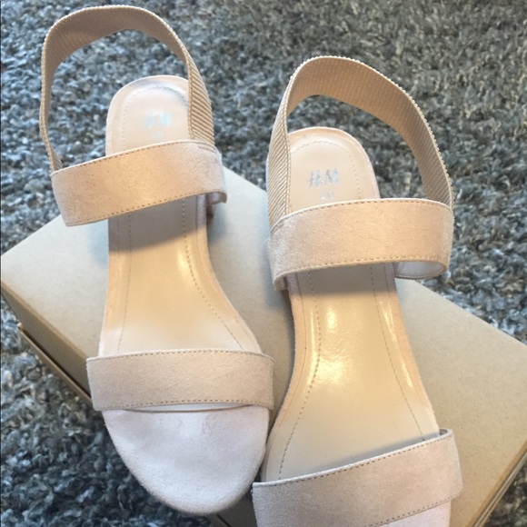 H&M Shoes - H&M Nude Strap Sandals